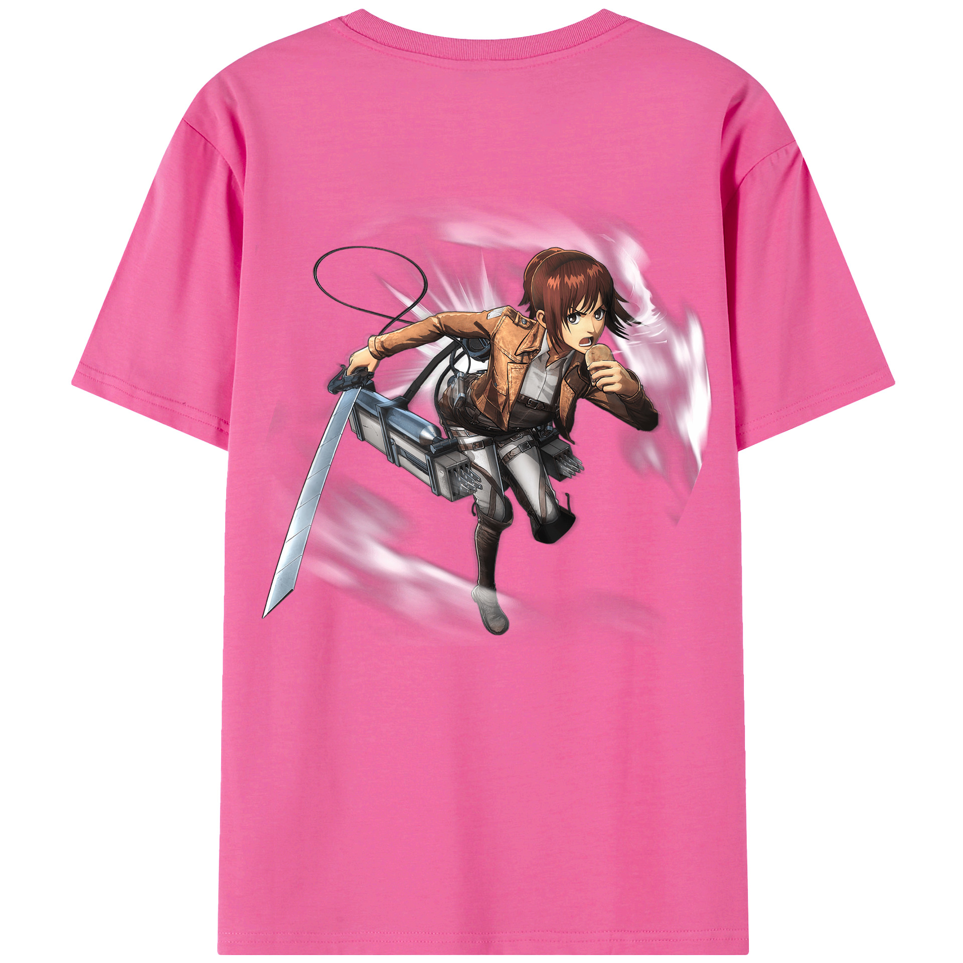 （画像用） 進撃の巨人 サシャ·ブラウス Attack on Titan Sasha Blaus レディース半袖Tシャツ(バックプリント)